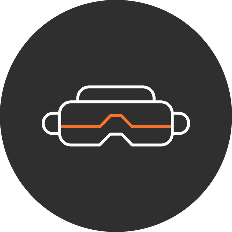 line two color circle icon vector