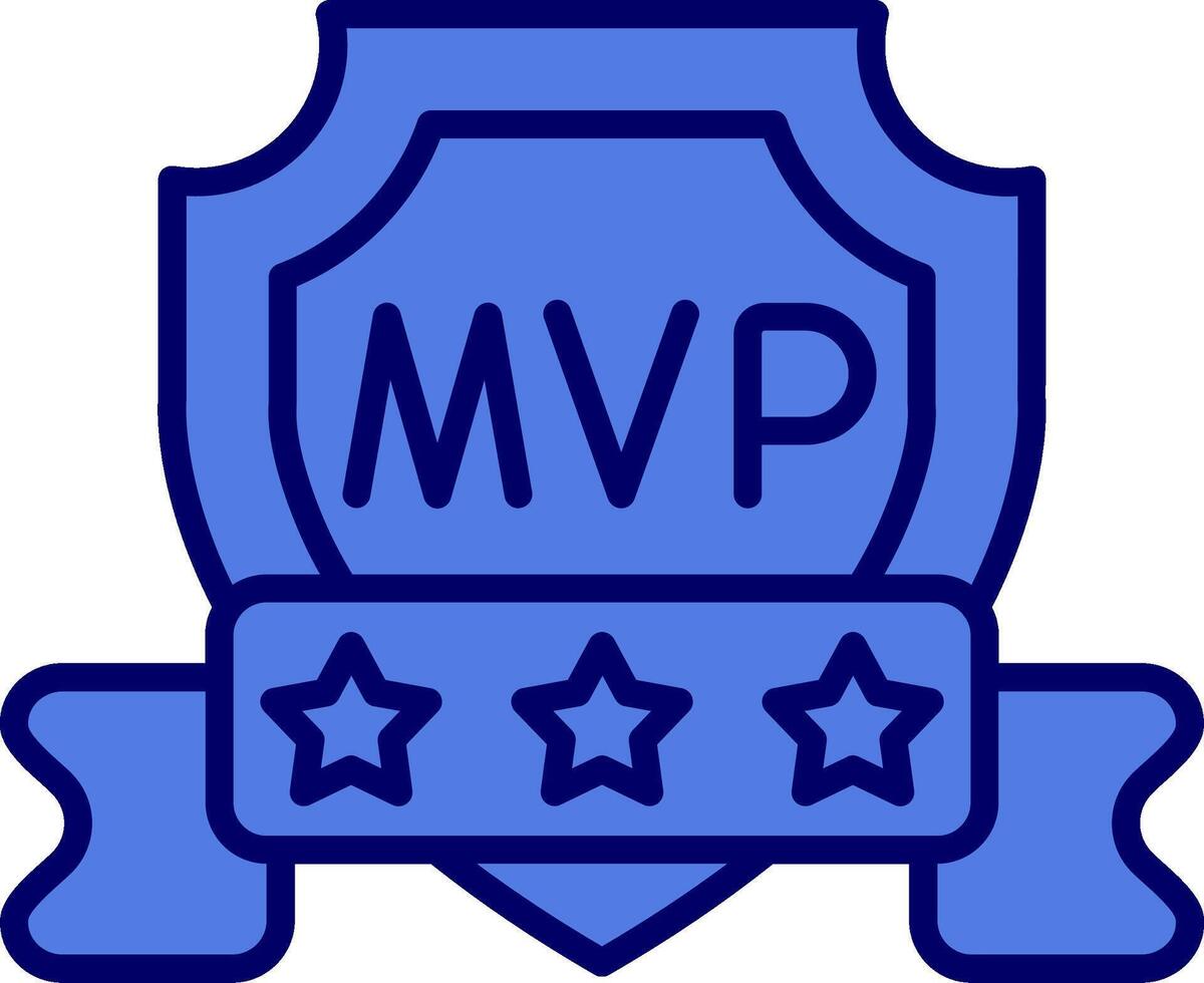 icono de vector de mvp