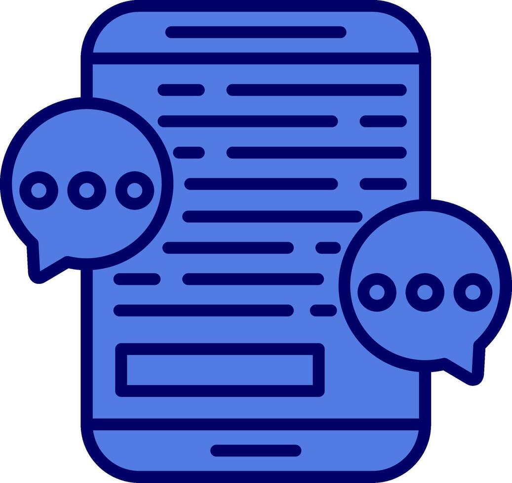 Mobile Chat Vector Icon