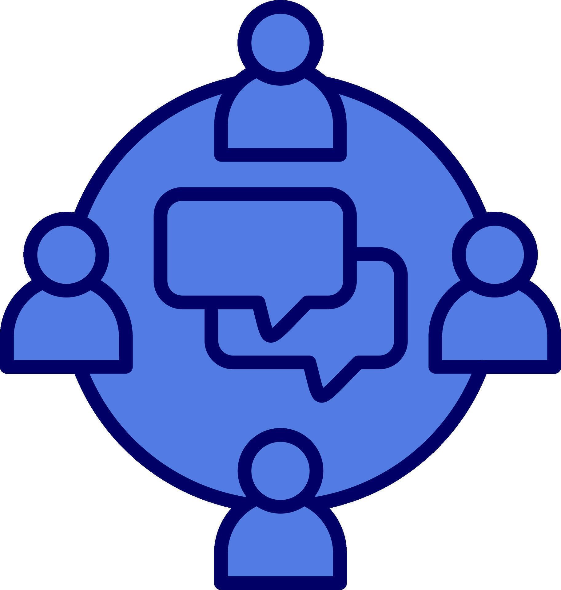 Group Chat Vector Icon 37417656 Vector Art at Vecteezy