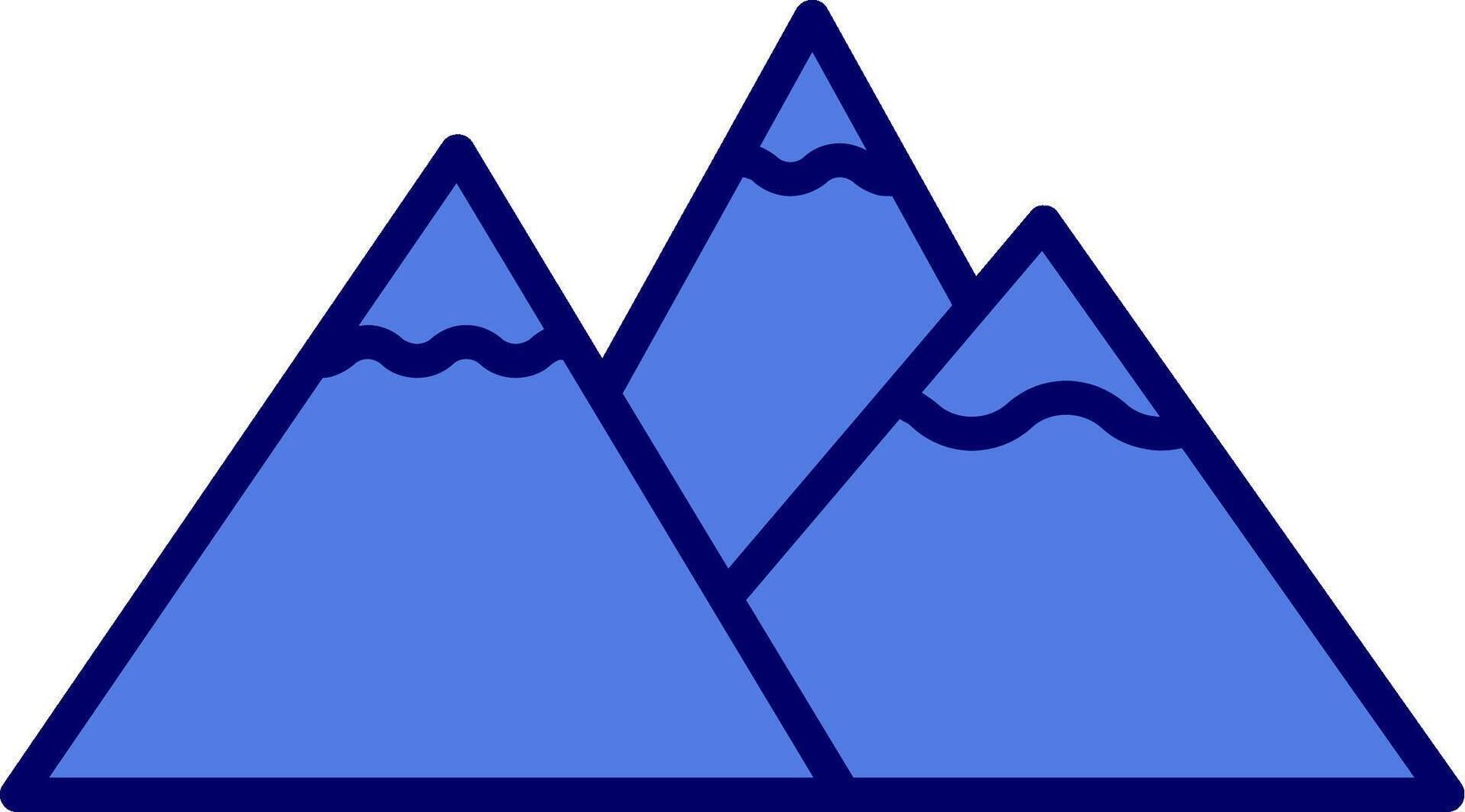 rocoso montañas vector icono