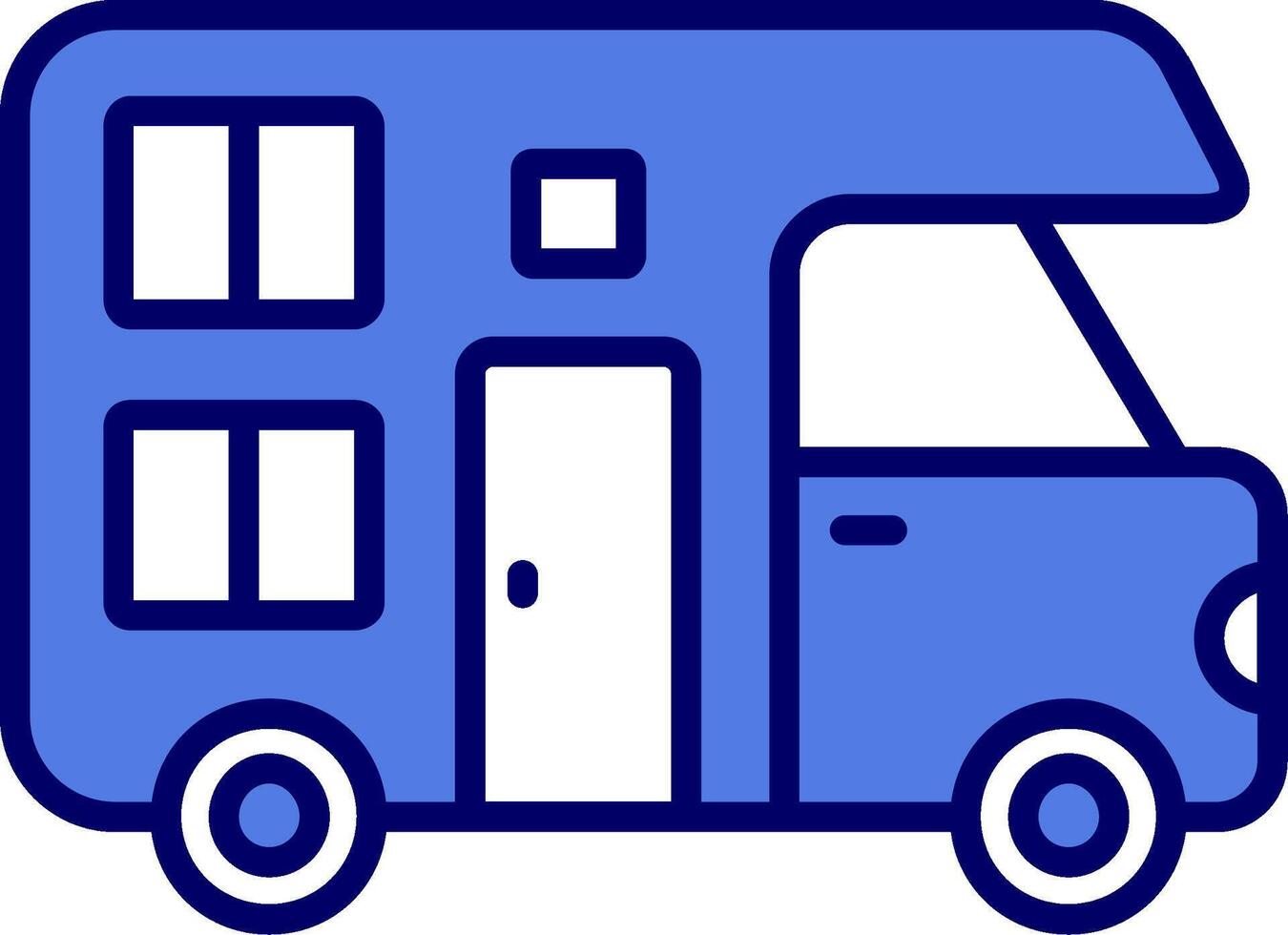 Camper Van Vector Icon