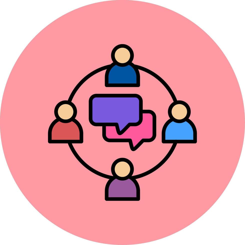 Group Chat Vector Icon