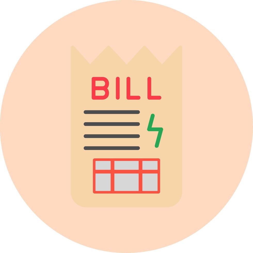 Bill Vector Icon