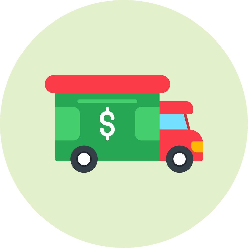 Bank Truck Vector Icon