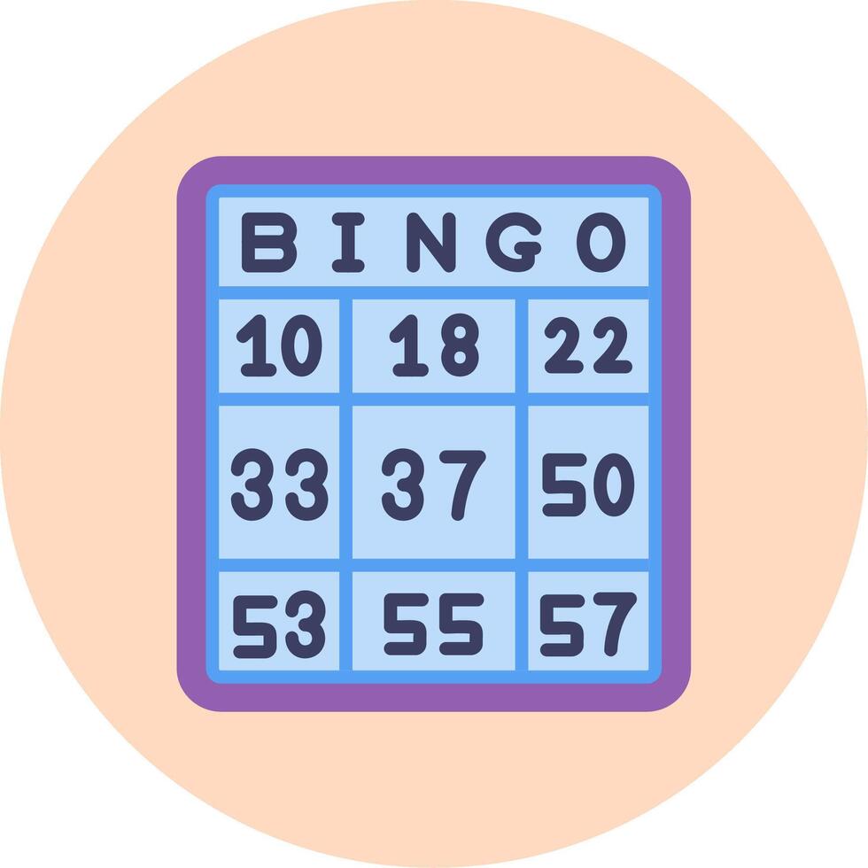 icono de vector de bingo