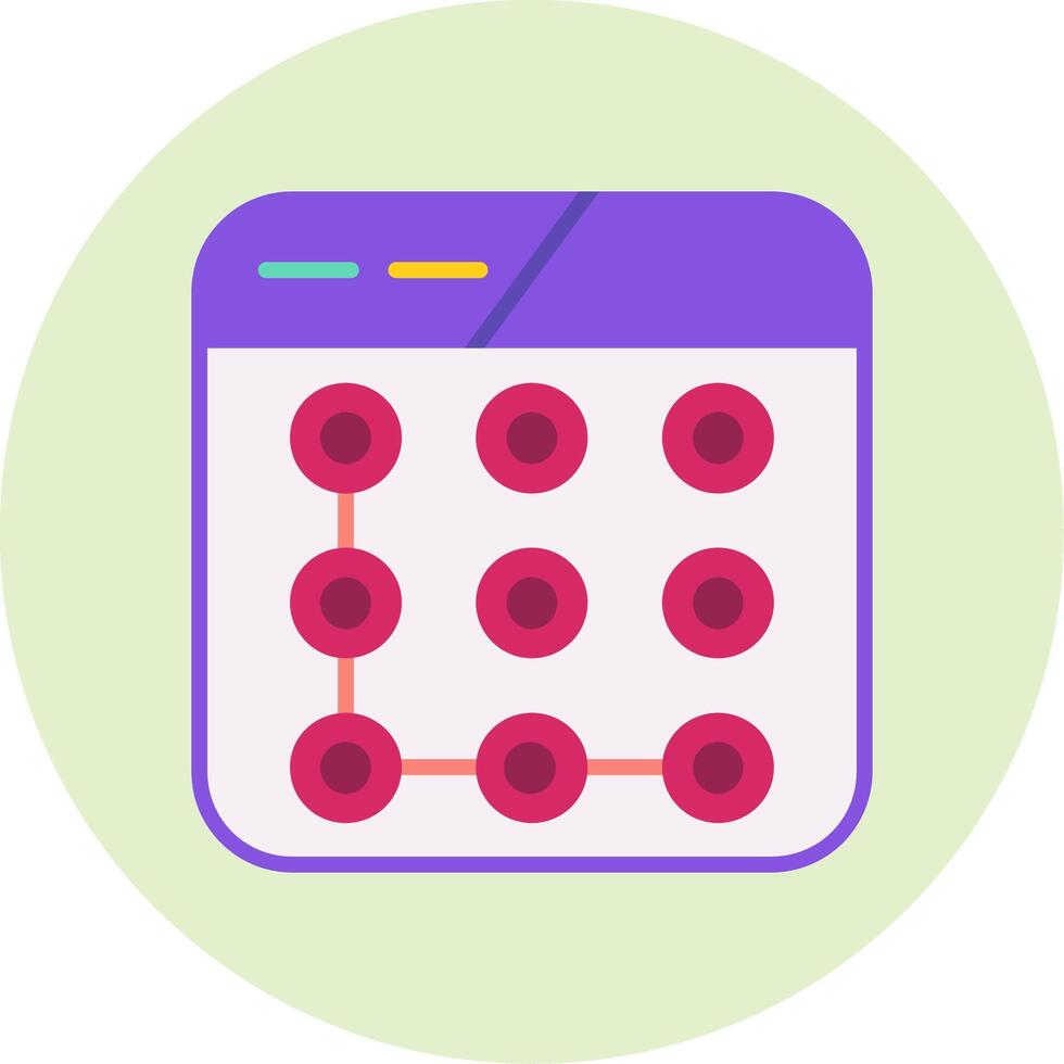 Lock Pattern Vector Icon