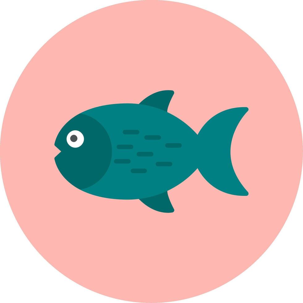 icono de vector de pescado