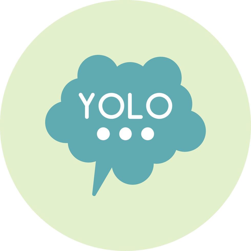 yolo vector icono