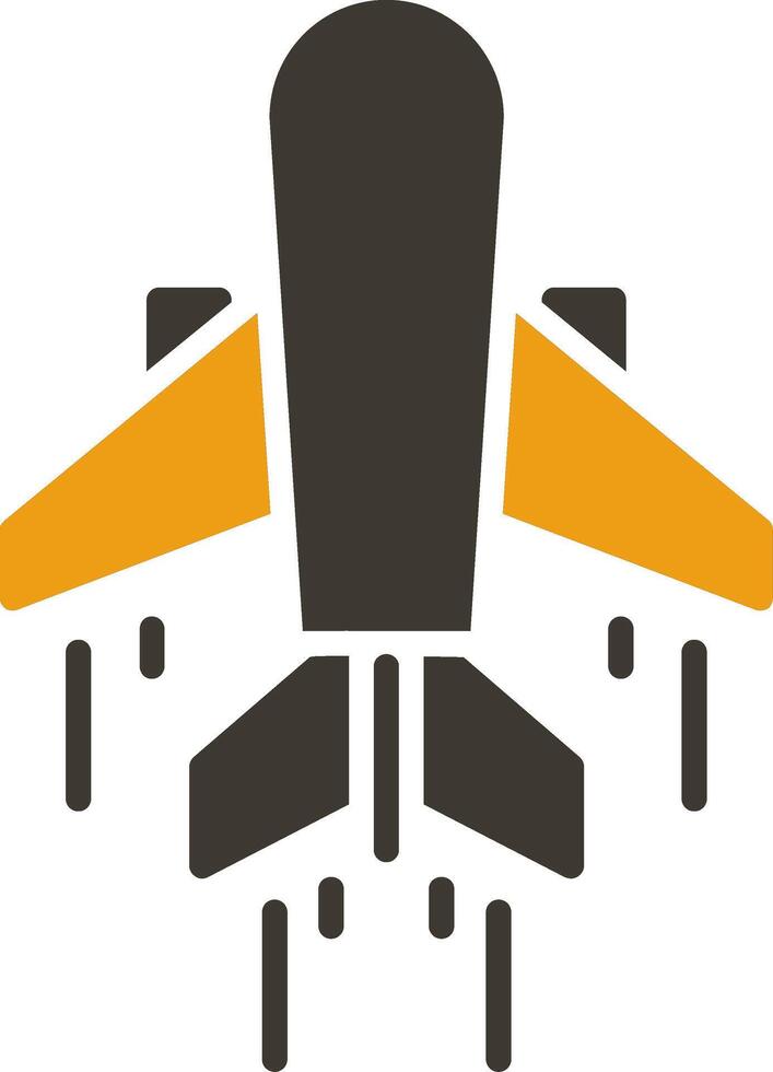Air Transportation Glyph Two Colour Icon vector