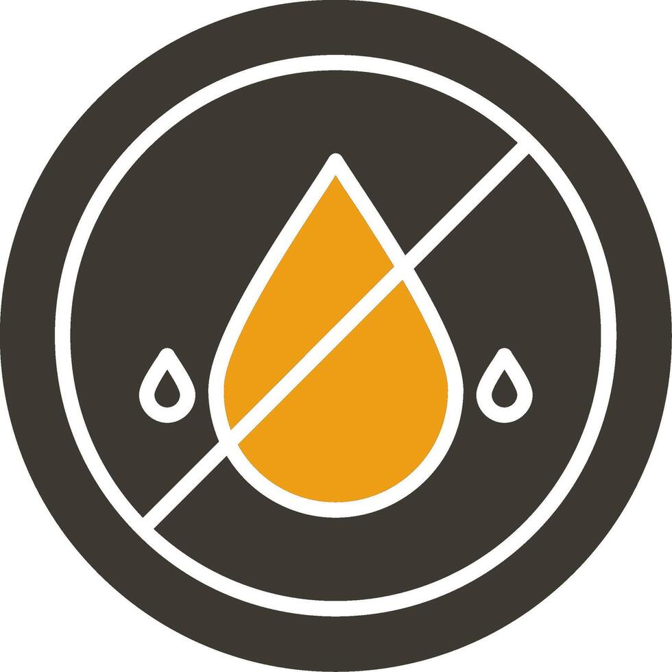 Embargo Glyph Two Colour Icon vector