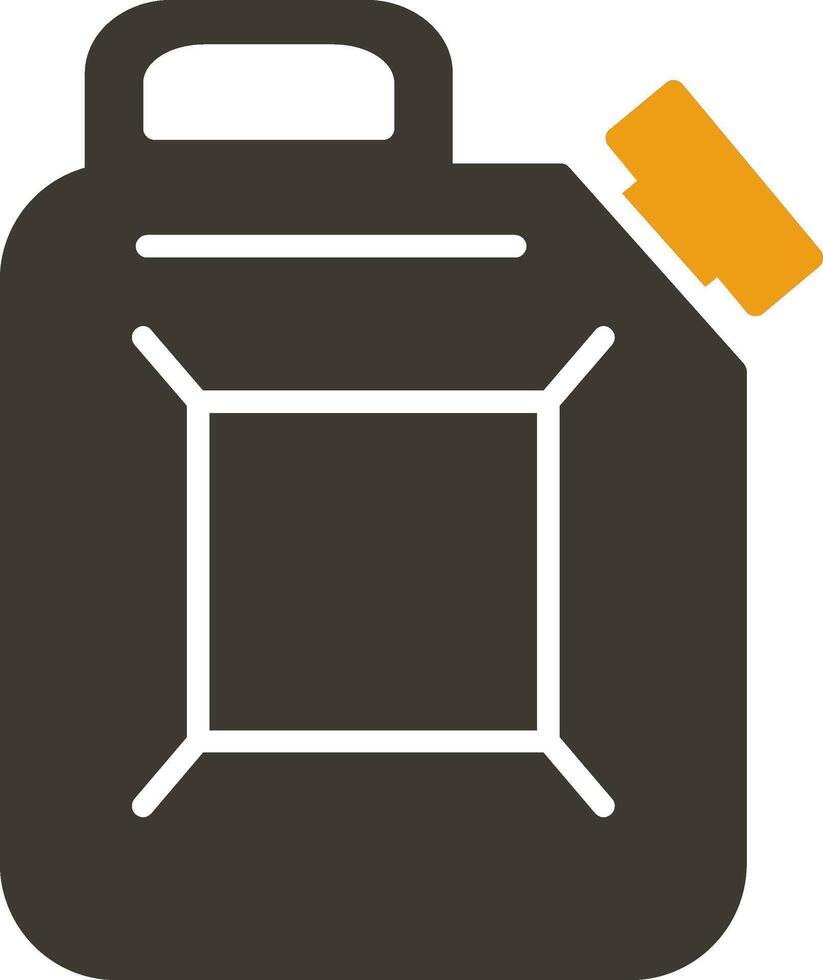 Canister Glyph Two Colour Icon vector