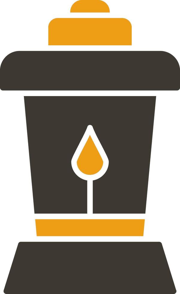 Lantern Glyph Two Colour Icon vector