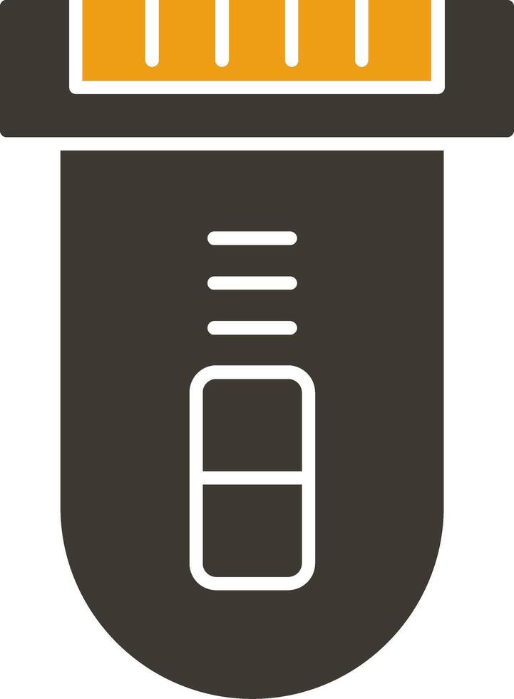 Electric Razor Glyph Two Colour Icon vector