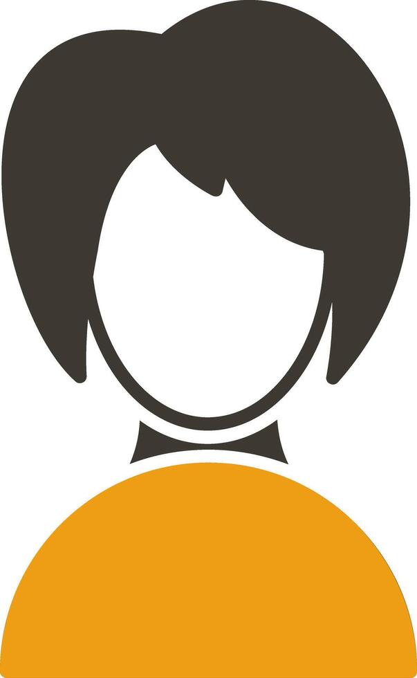 Woman Glyph Two Colour Icon vector