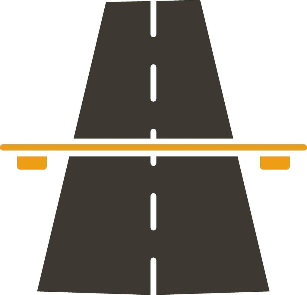 Highway Glyph Two Colour Icon vector