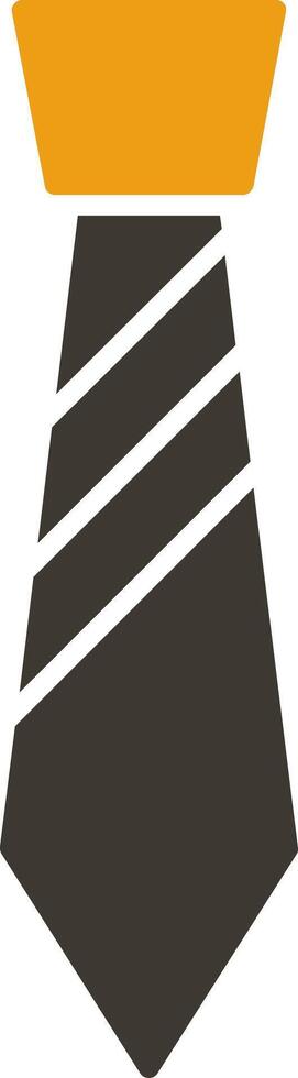 Tie Glyph Two Colour Icon vector