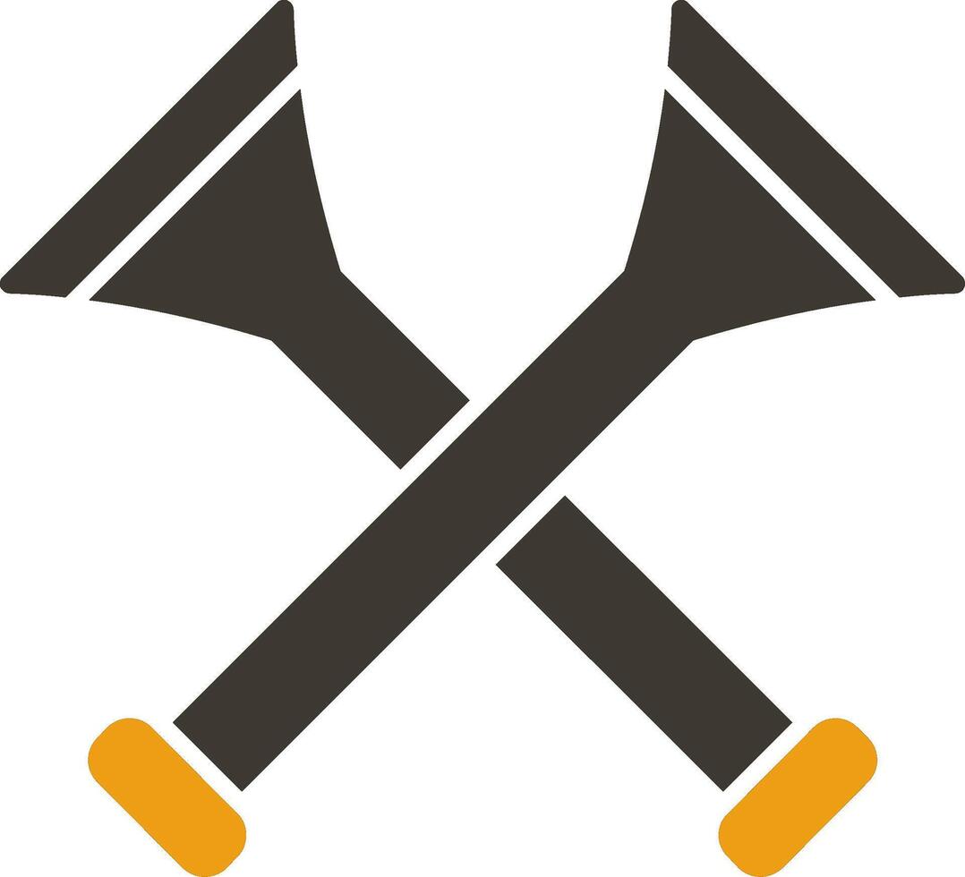 Vuvuzela Glyph Two Colour Icon vector