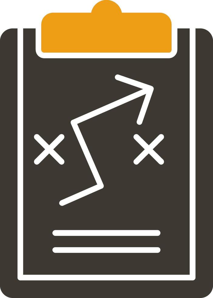 Plan Glyph Two Colour Icon vector
