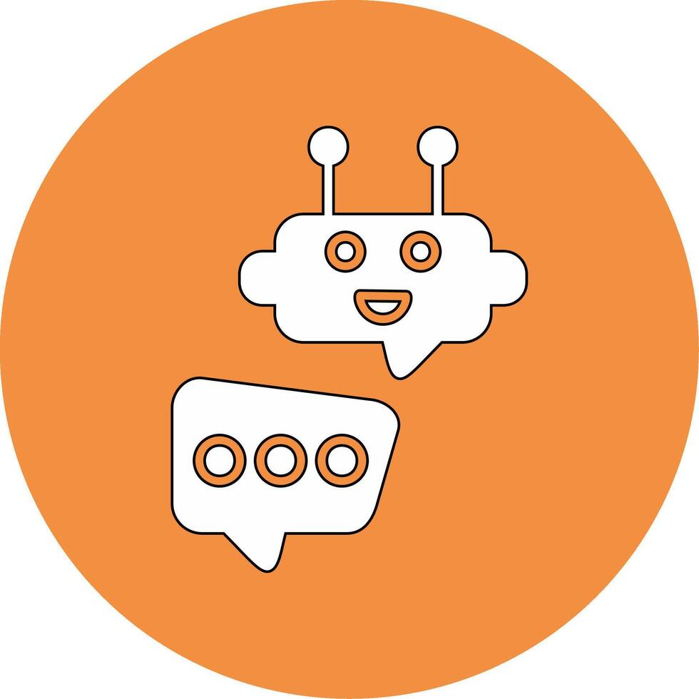 Robot Chat Vector Icon