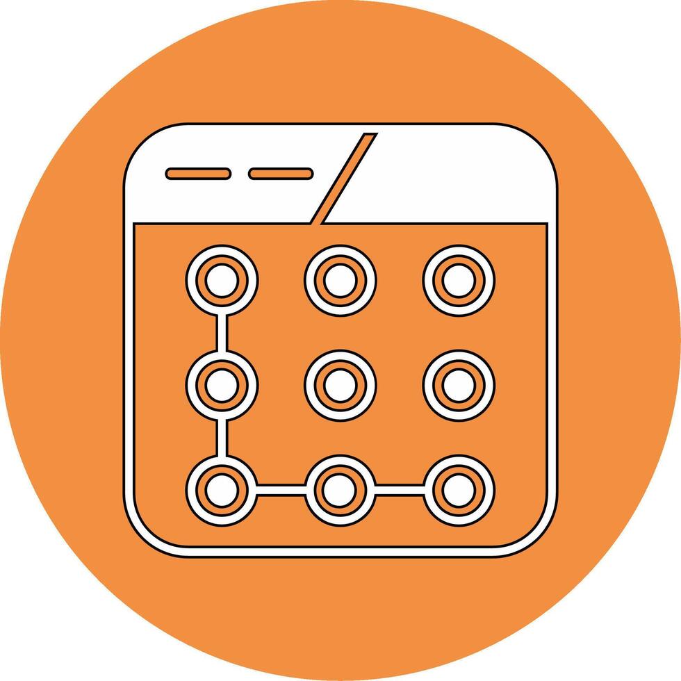Lock Pattern Vector Icon