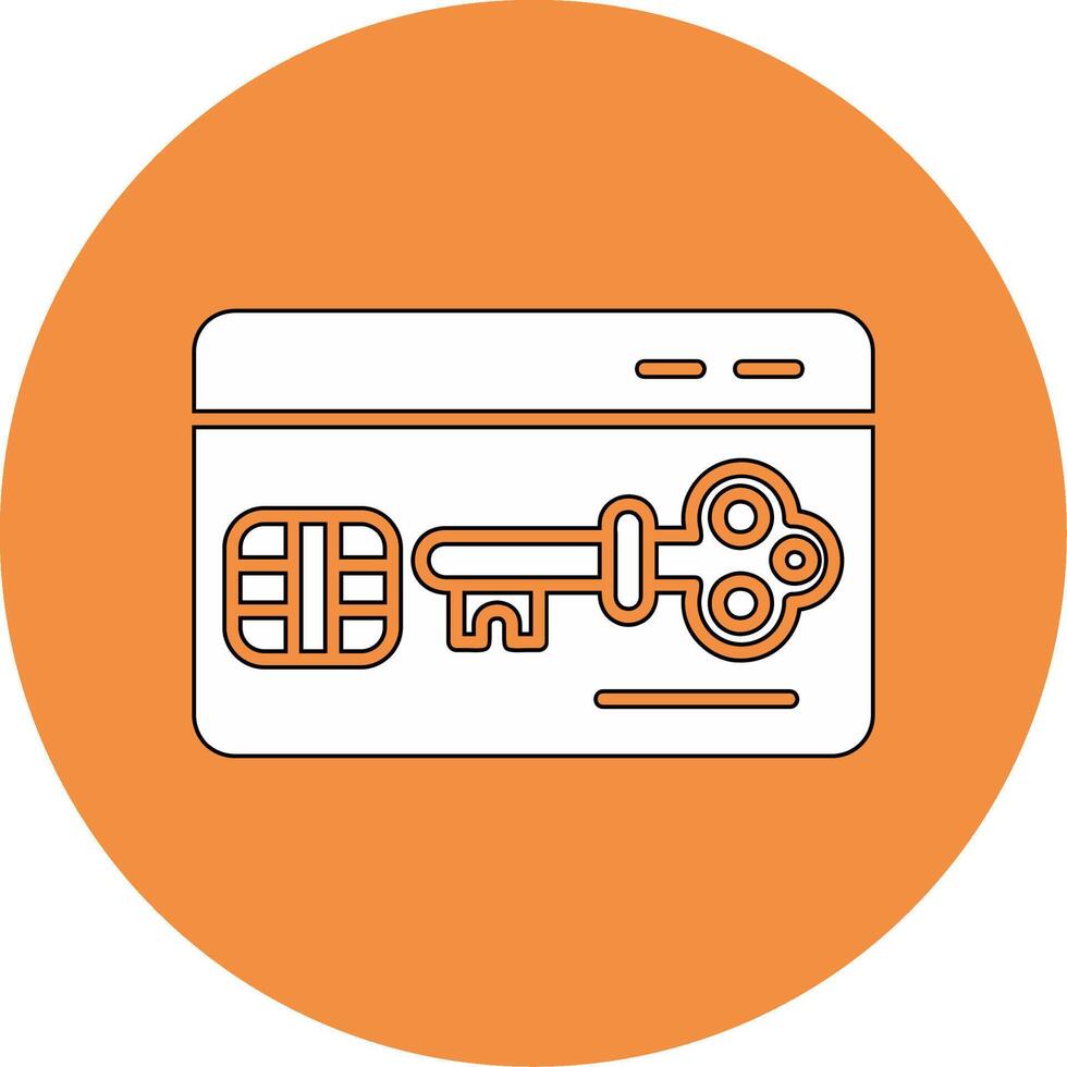 Key Card Vector Icon