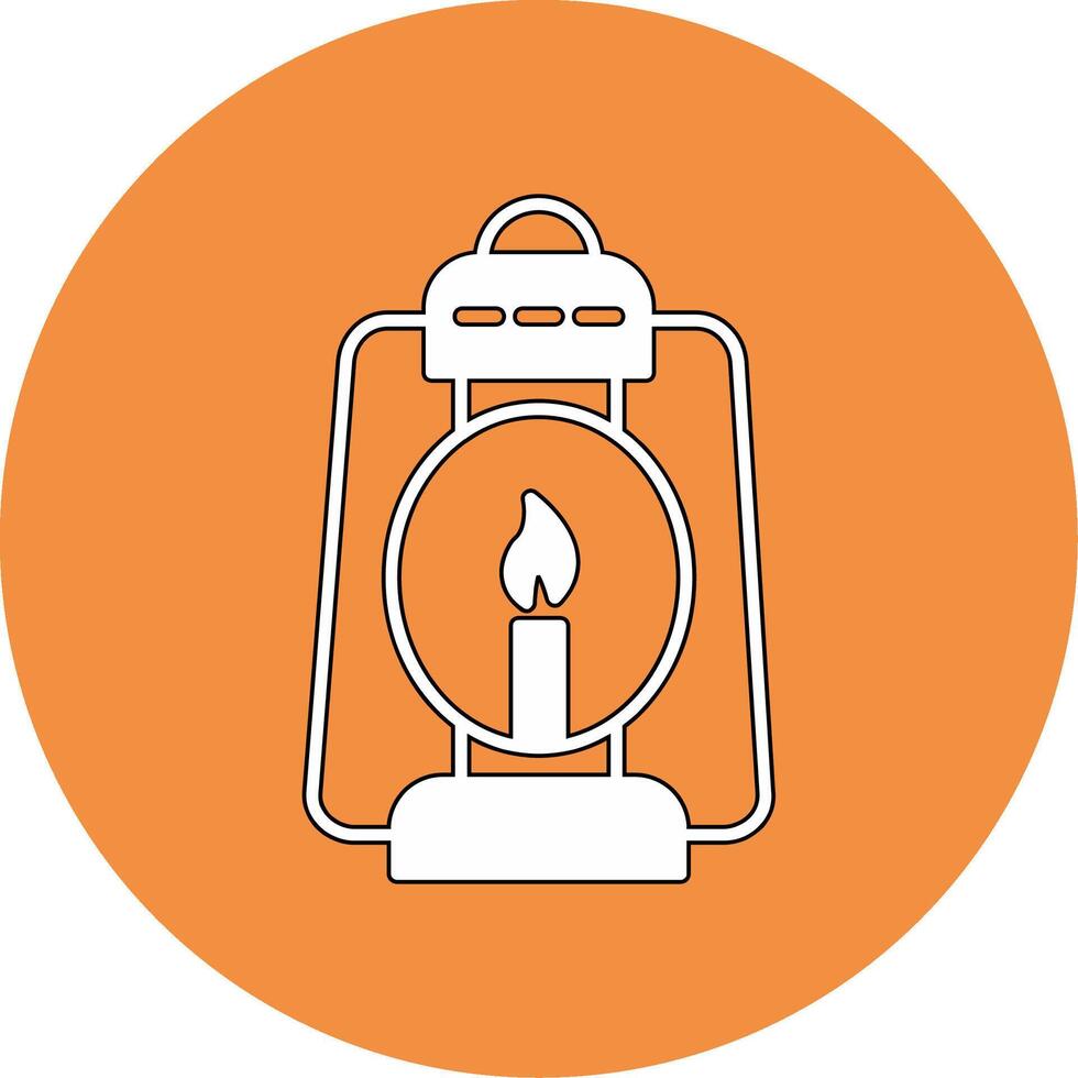 Oil Lamp Vector Icon