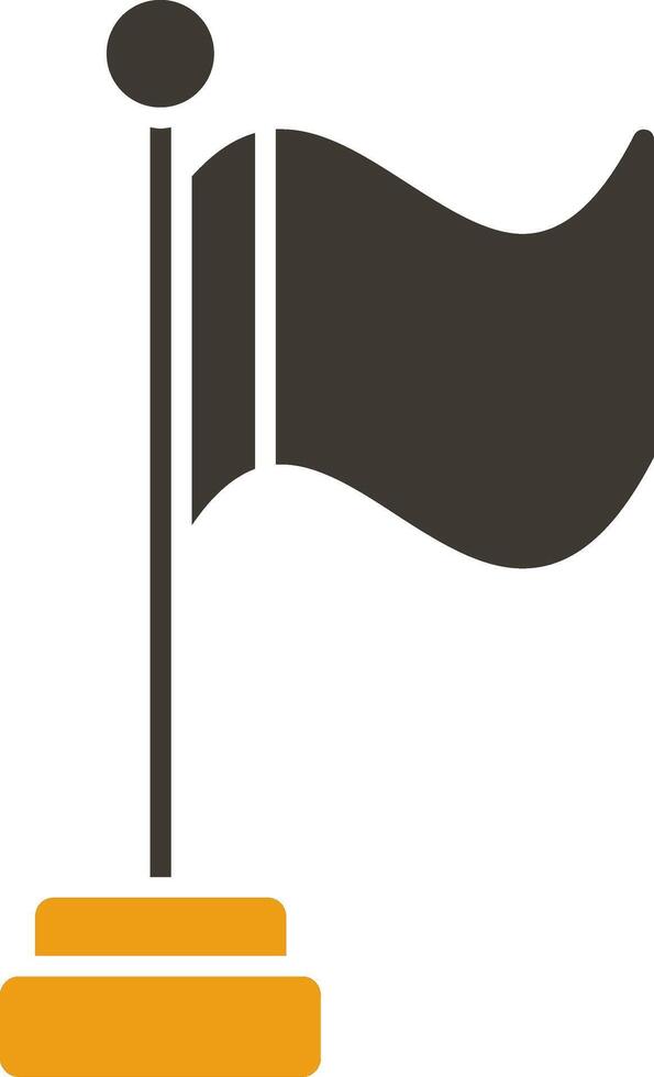 Flag Glyph Two Colour Icon vector