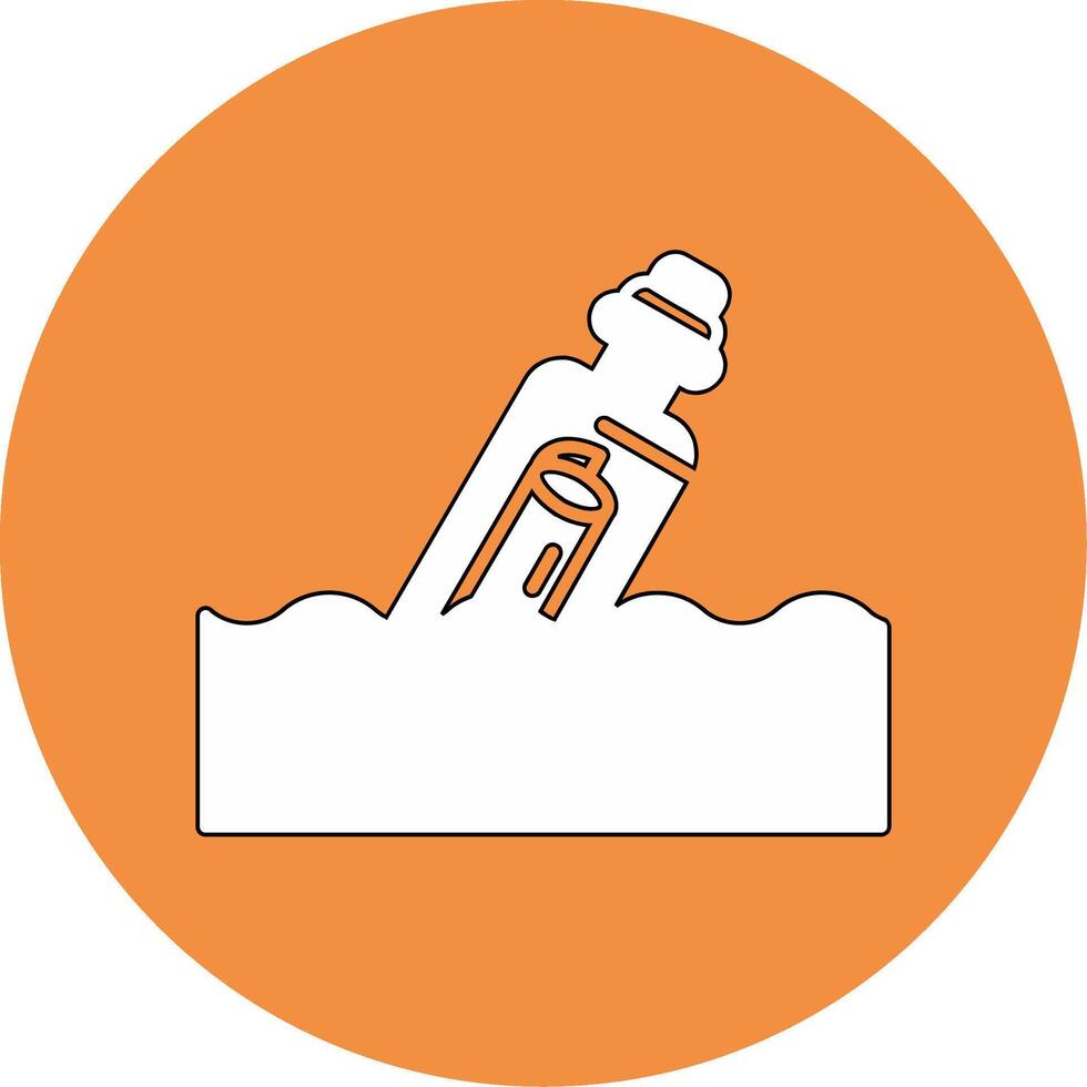 Message In A Bottle Vector Icon