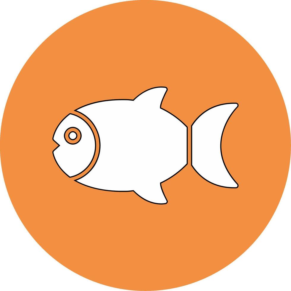 icono de vector de pescado