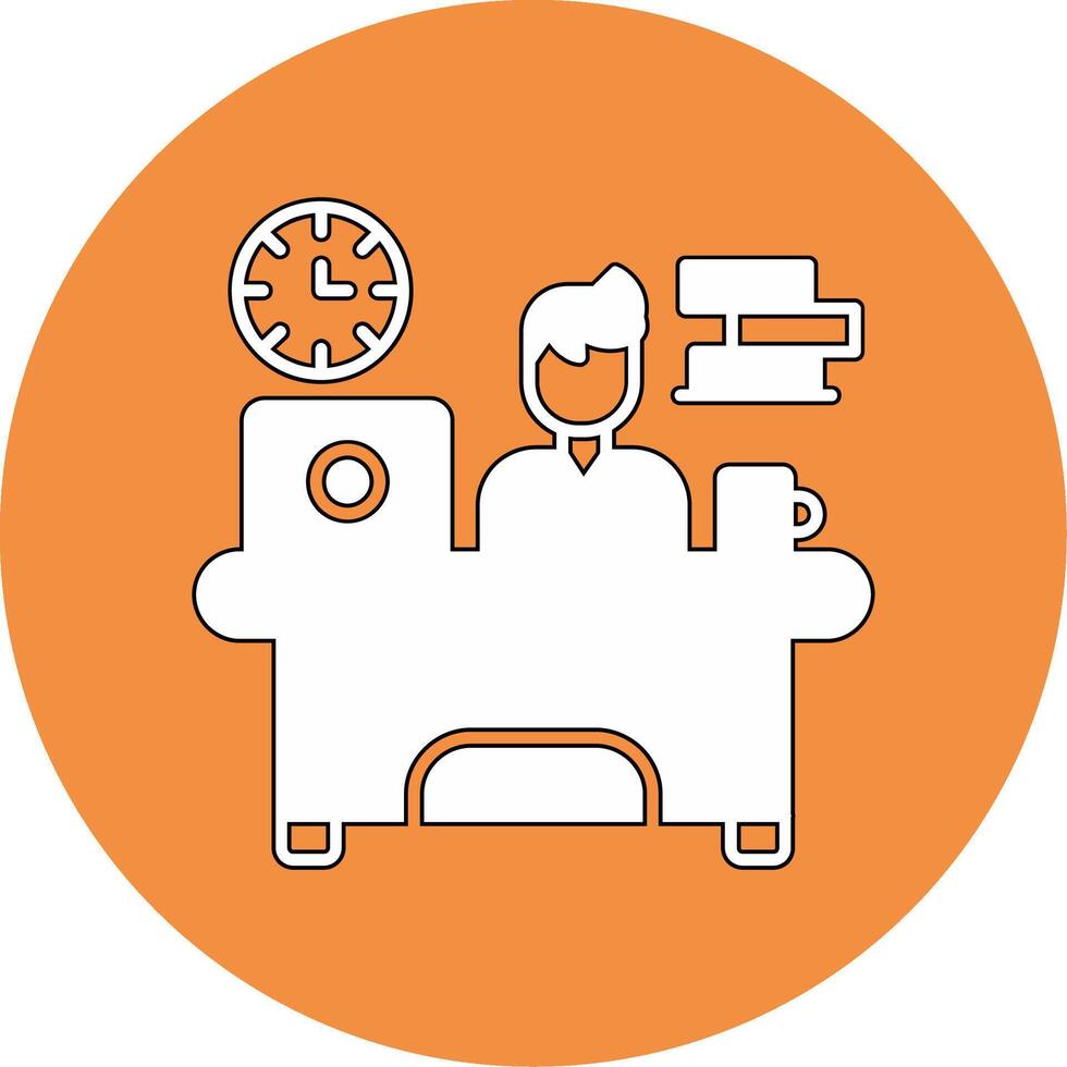 Workaholic Vector Icon