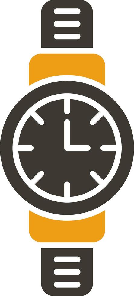 Wristwatch Glyph Two Colour Icon vector