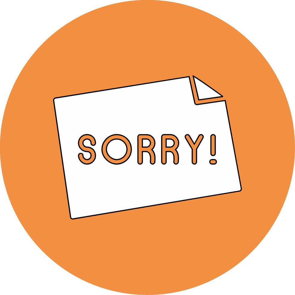 Sorry Vector Icon