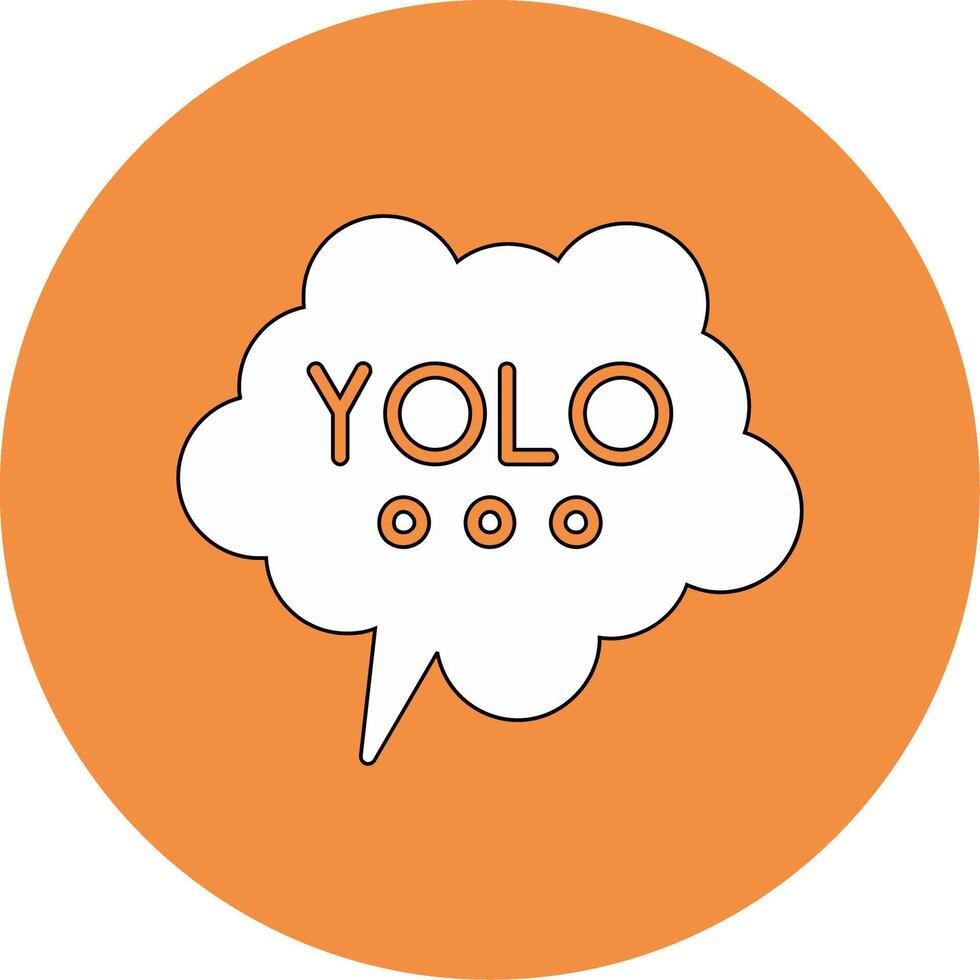 yolo vector icono