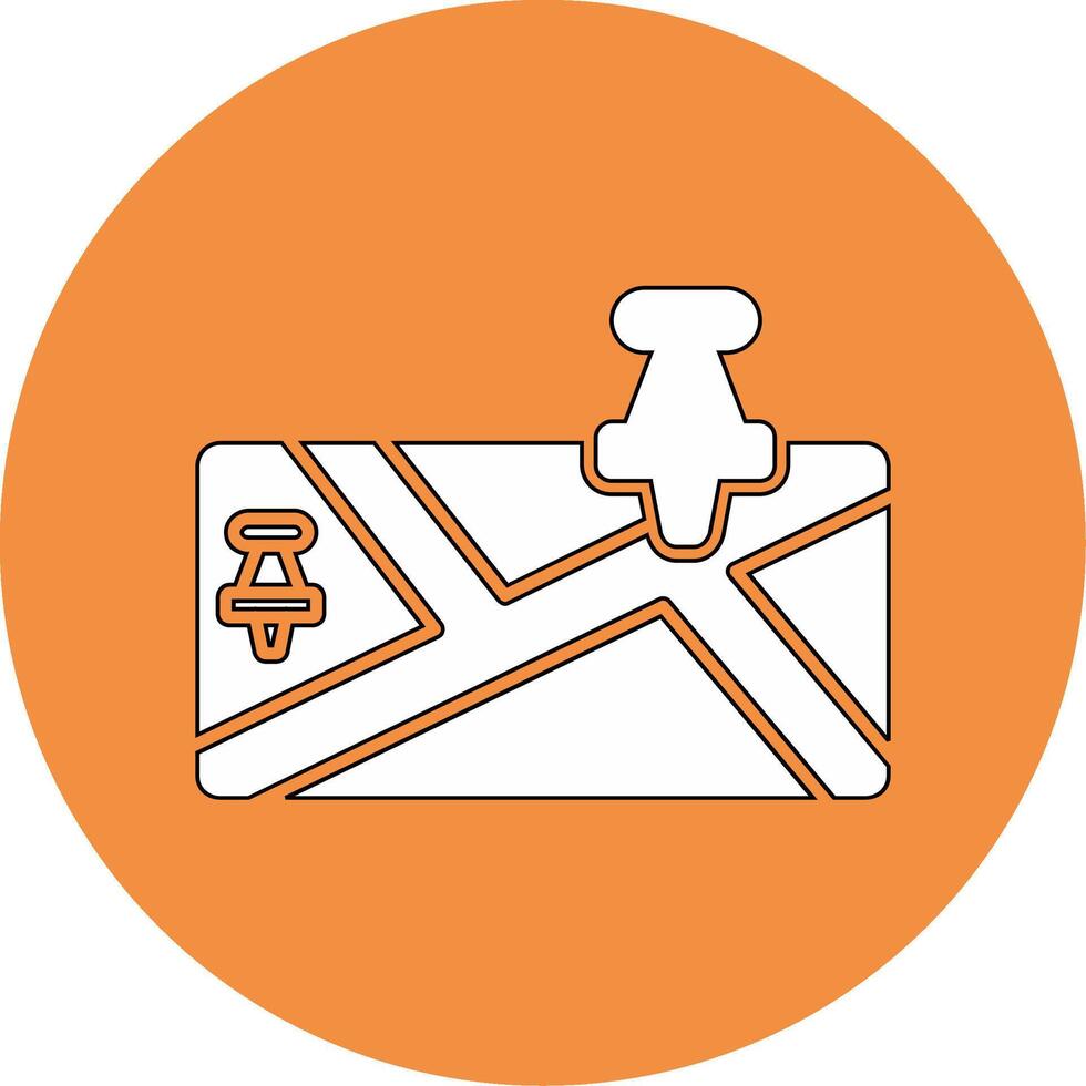 Push Pin Vector Icon