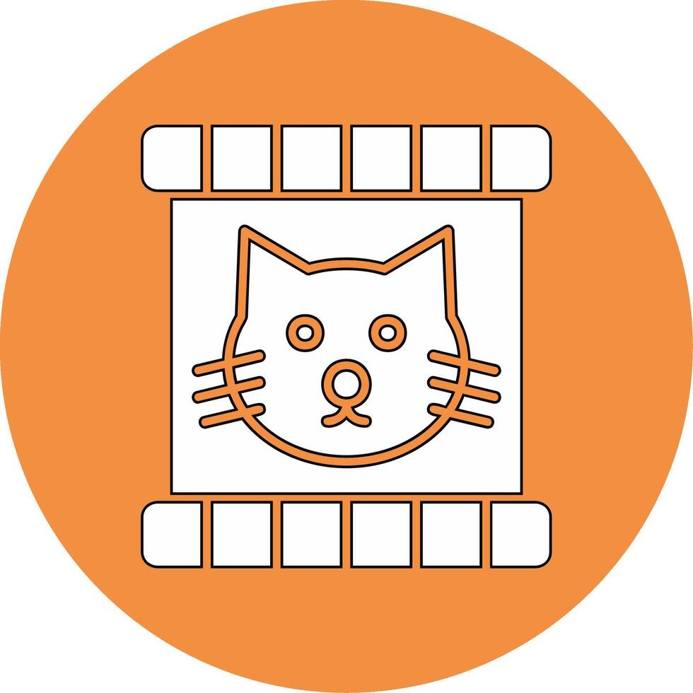 gato comida vector icono