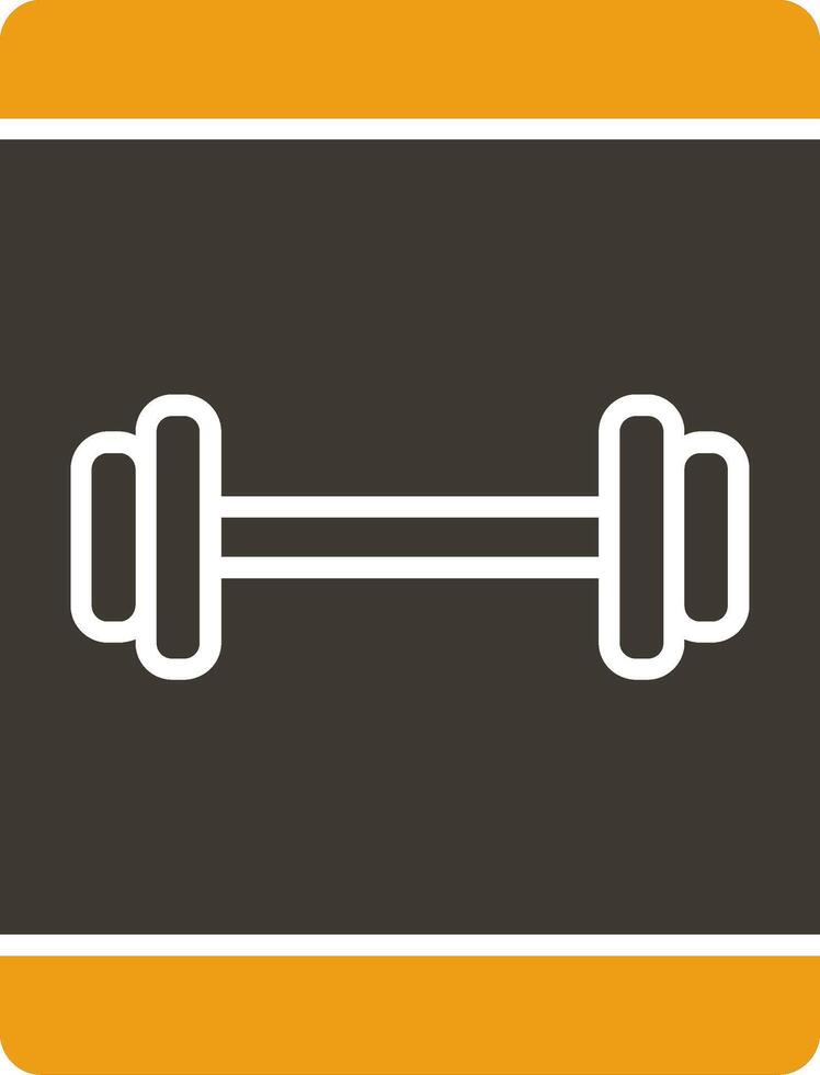Online Workout Glyph Two Colour Icon vector