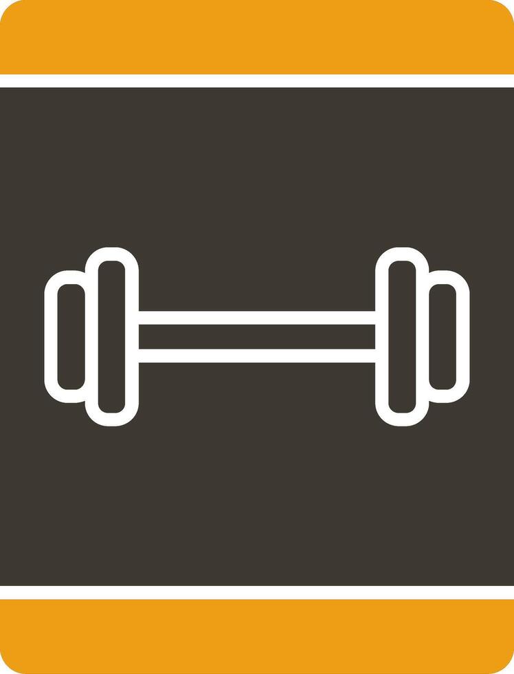 Online Workout Glyph Two Colour Icon vector