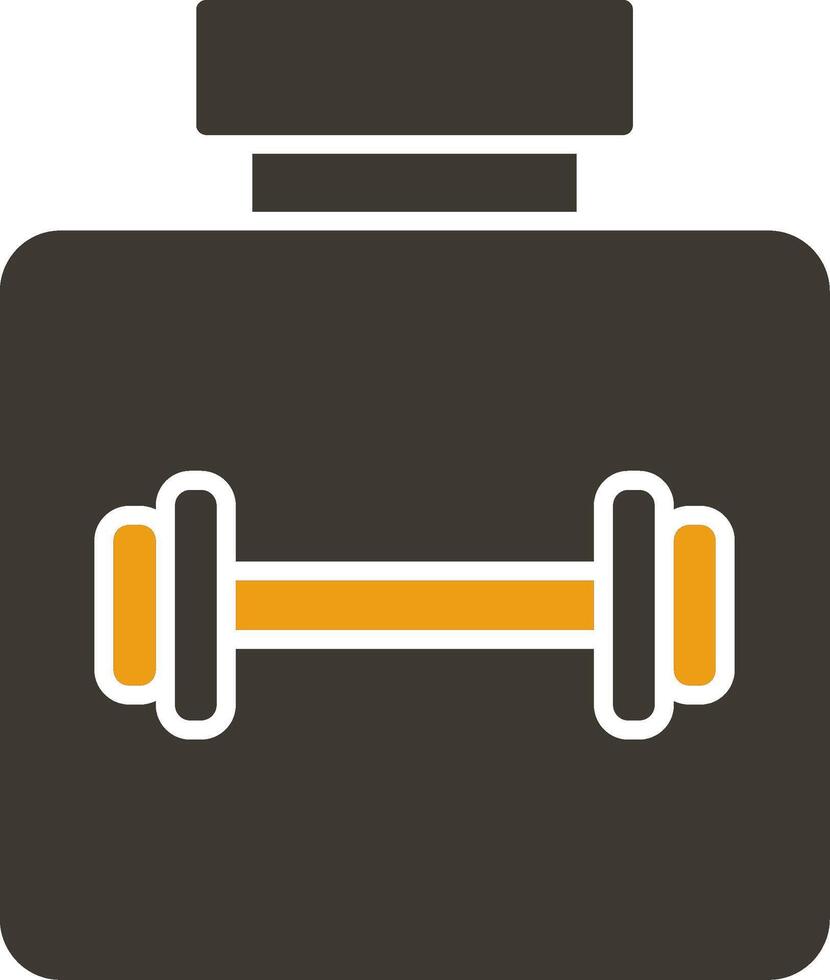 Protein Glyph Two Colour Icon vector