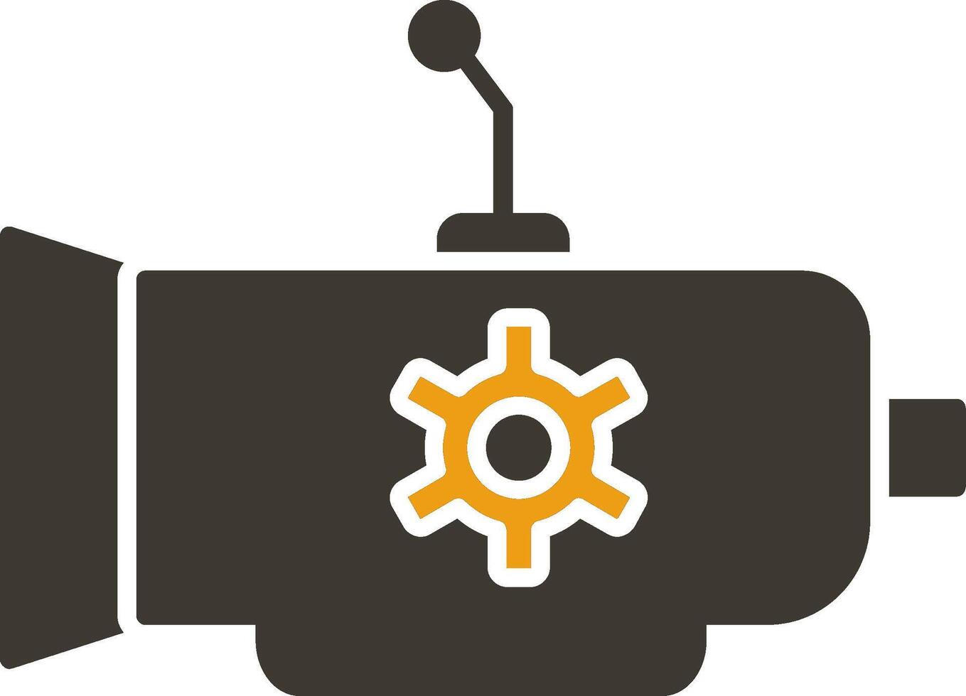 Gearbox Glyph Two Colour Icon vector