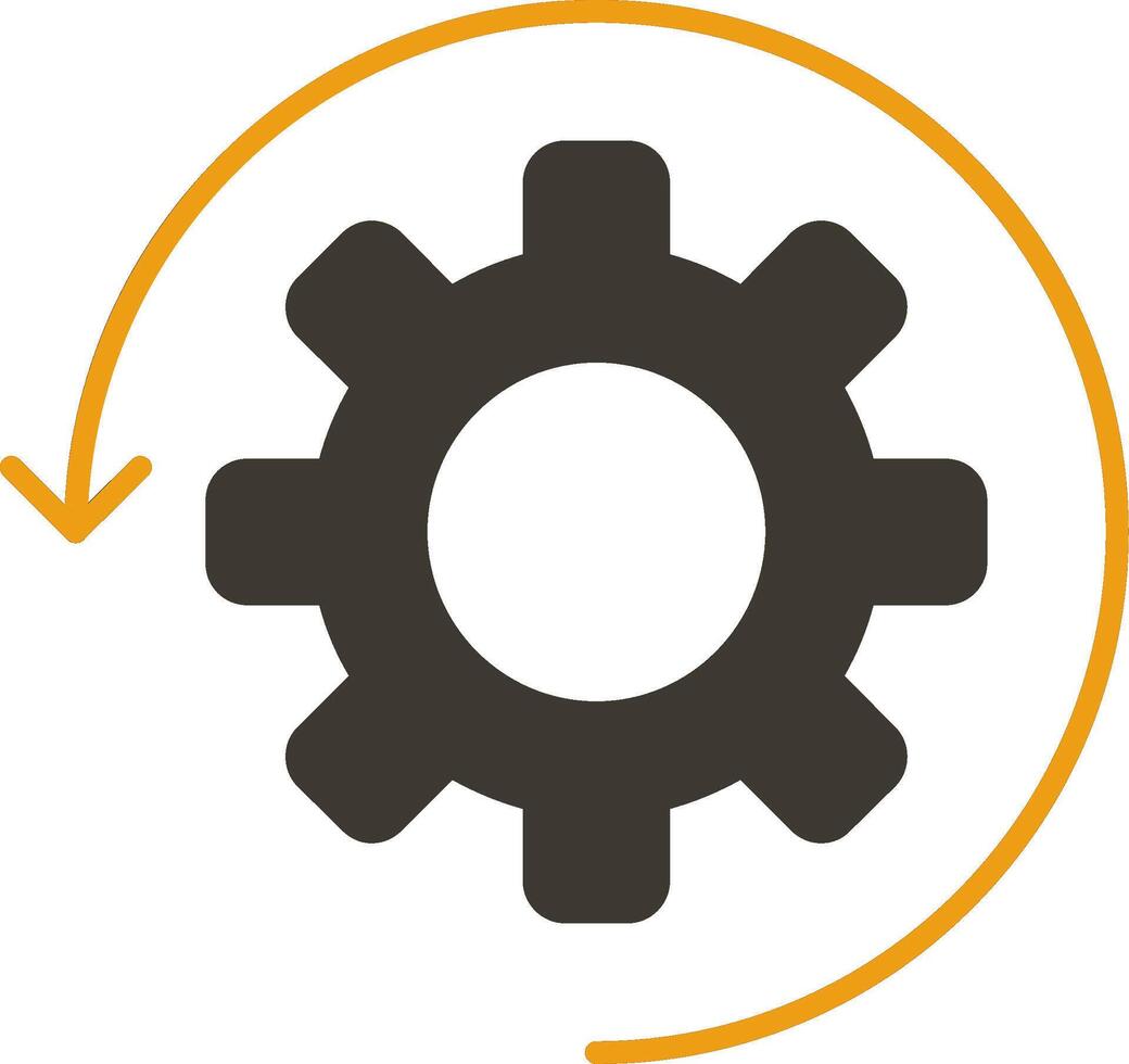 Automate Glyph Two Colour Icon vector
