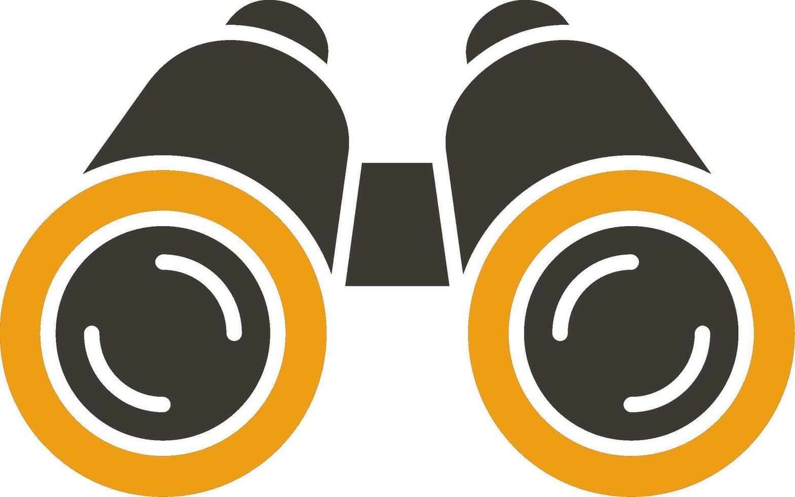 Binoculars Glyph Two Colour Icon vector