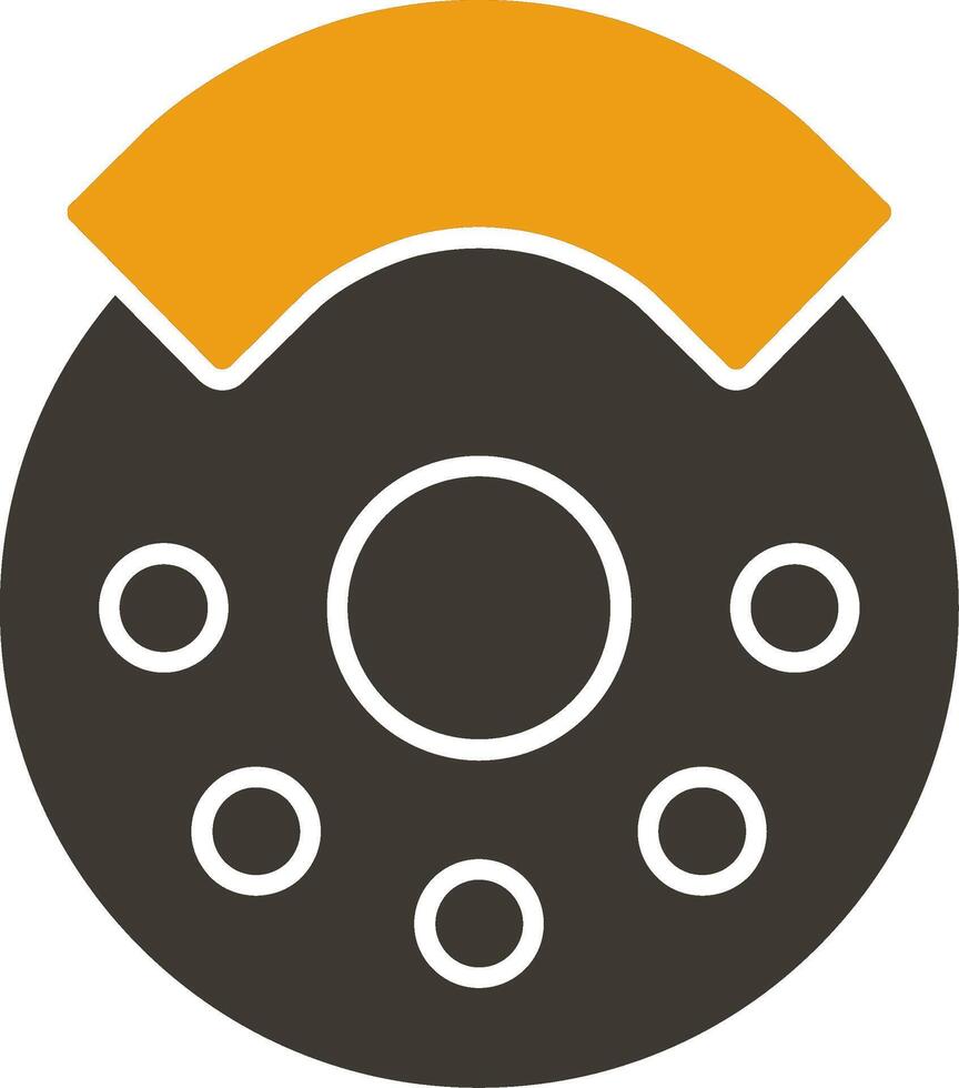Break Glyph Two Colour Icon vector