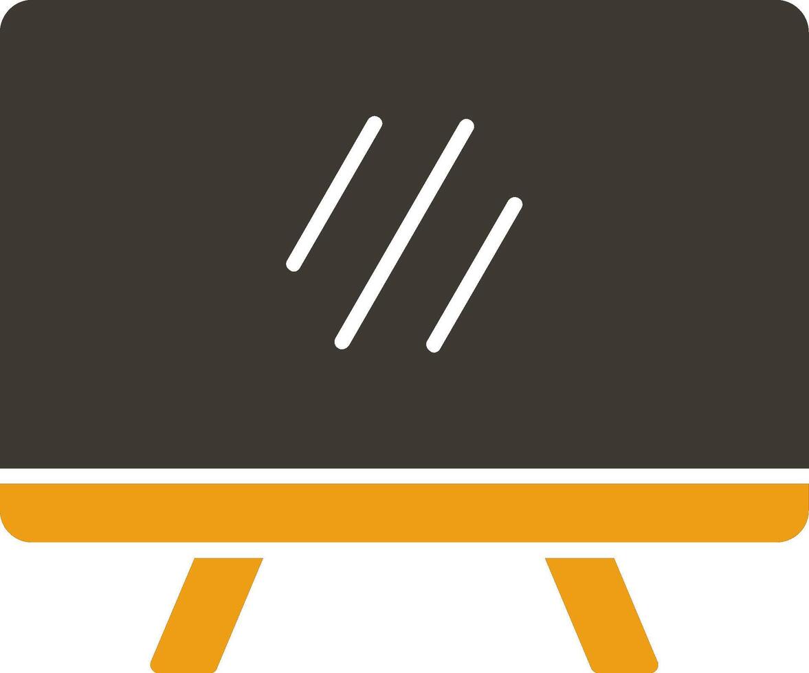 Television Glyph Two Colour Icon vector