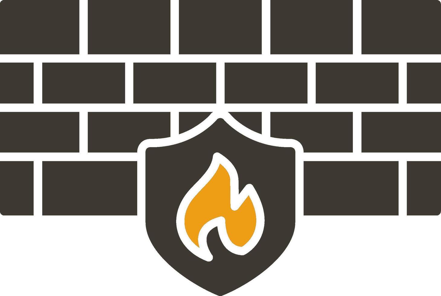 Firewall Glyph Two Colour Icon vector