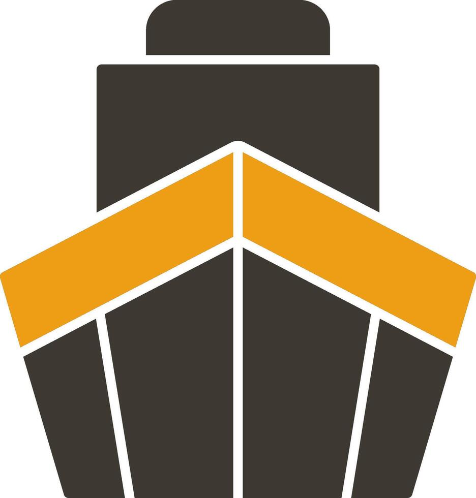 Cargo Glyph Two Colour Icon vector