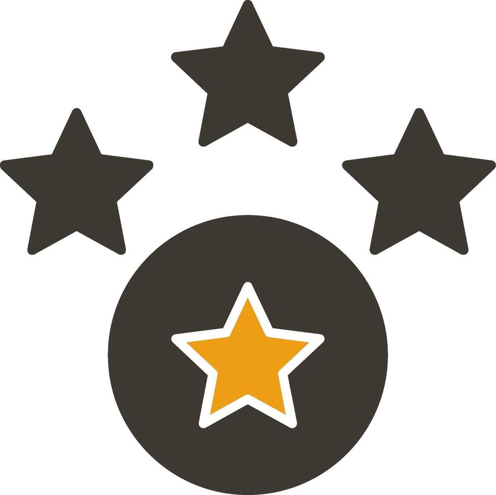Rating Glyph Two Colour Icon vector