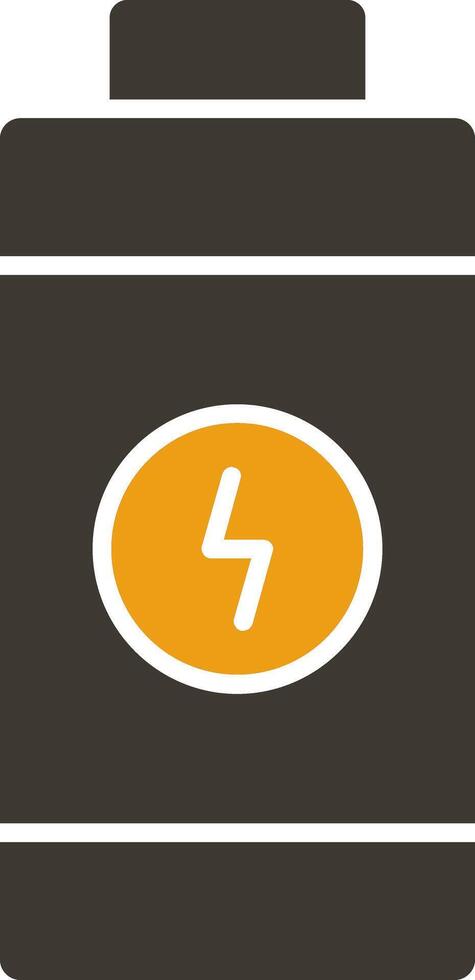 Battery Glyph Two Colour Icon vector