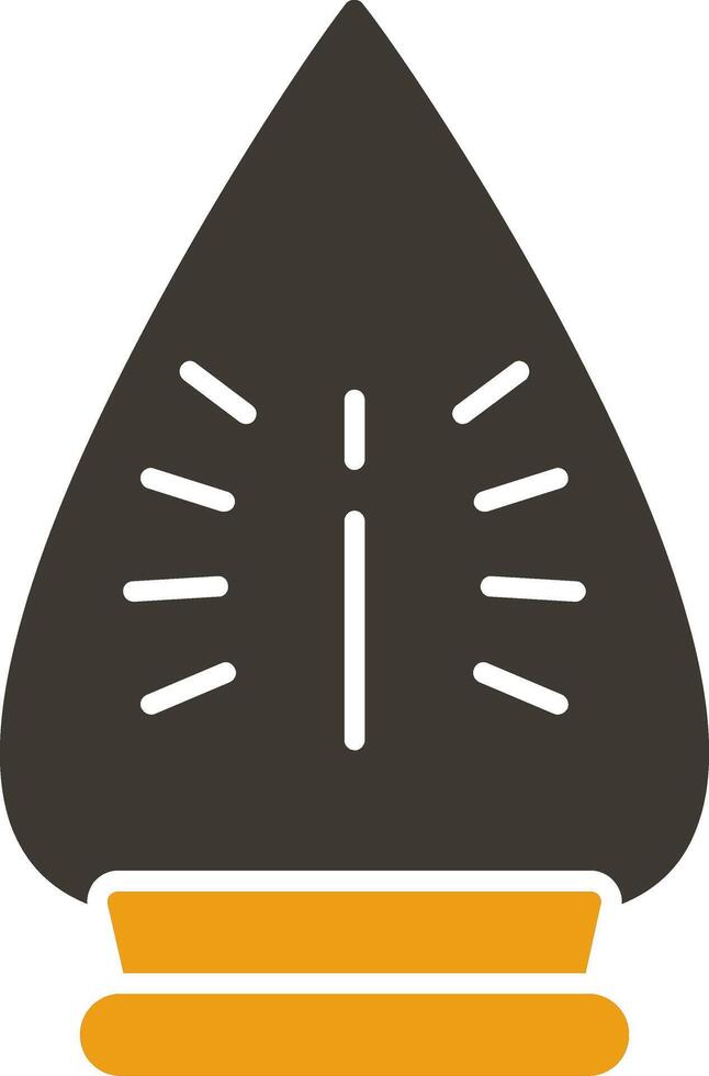 Iron Glyph Two Colour Icon vector