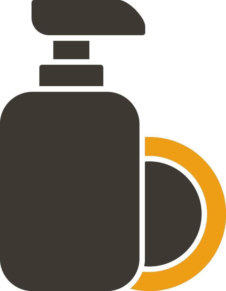 Dish Soap Glyph Two Colour Icon vector